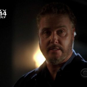 William Petersen in un momento dell'episodio ' 19 Down ' della serie CSI
