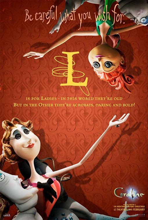 Uno Degli Alphabet Poster Del Film Coraline E La Porta Magica Lettera L 99953