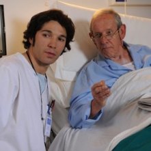 Francesco Venditti con Enzo Garinei in una scena del film tv Dottor Clown