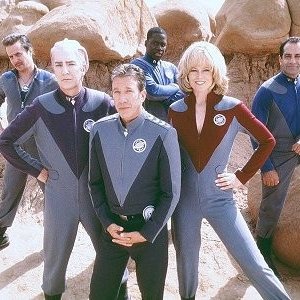 Tim Allen, Alan Rickman, Sigourney Weaver, Sam Rockwell e Daryl Mitcher in Galaxy Quest