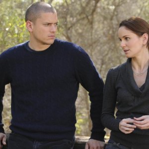 Sarah Wayne Callies e Wentworth Miller in un momento dell'episodio 'The Sunshine State' della serie tv Prison Break