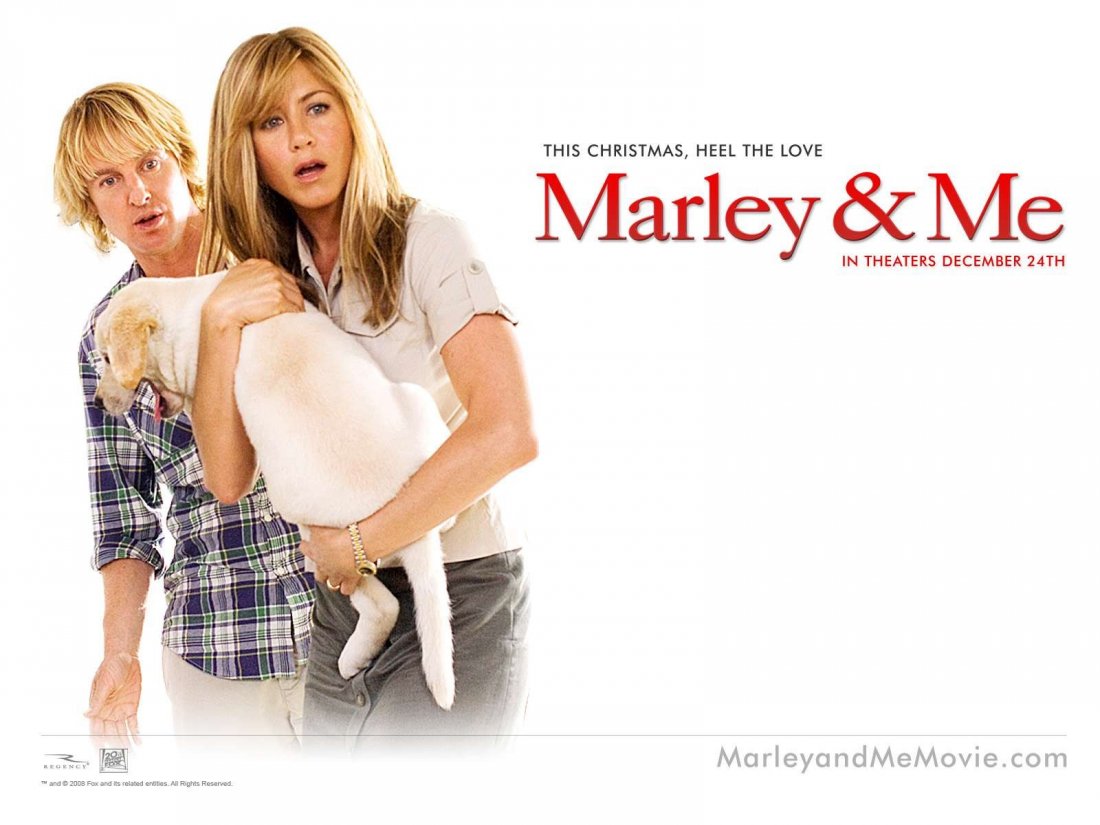Un Wallpaper Del Film Io Marley Con Jennifer Aniston E Owen Wilson 100520