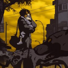 Una scena del documentario animato Valzer con Bashir