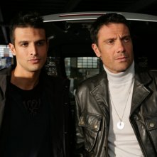Alessandro Pess e Marco Falaguasta in una scena dell'episodio Fratelli de Il bene e il male