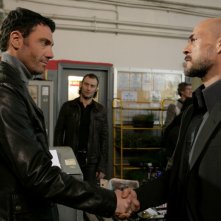 Marco Falaguasta e Gianmarco Tognazzi in una scena dell'episodio Ribellione de Il bene e il male