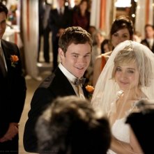 Allison Mack con Aaron Ashmore e Tom Welling nell'episodio 'Bride' della serie tv Smallville