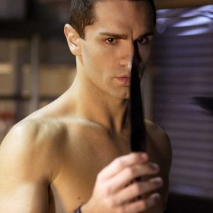 Sam Witwer in una scena dell'episodio 'Bloodline' dell'ottava stagione della serie tv Smallville