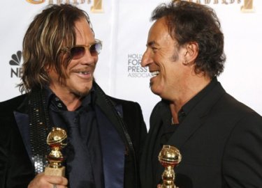 Mickey Rourke e Bruce Springsteen entrambi premiati per The Wrestler ai Golden Globes 2009