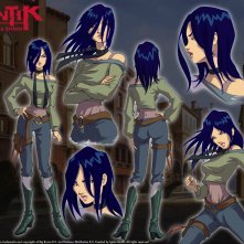 Un wallpaper del personaggio di Zhalia Moon della serie Huntik