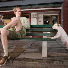 Una scena di film Hotel Bau