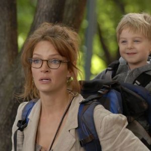 Uma Thurman in una scena della commedia Motherhood