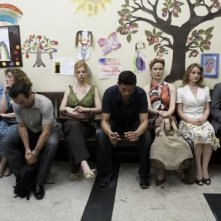 Gassman (al centro) in una scena del film per la TV 4 Padri Single