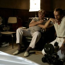 Bebo Storti e Sergio Albelli sul set del film Aspettando il sole