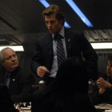 Jamie Bamber in una scena dell'episodio A Disquiet Follows My Soul di Battlestar Galactica