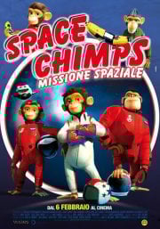 La locandina italiana di Space Chimps