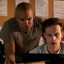 Shemar Moore e Matthew Gray Gubler nell'episodio 'Soul Mates' della serie tv Criminal Minds