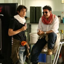 Riccardo Scamarcio e Sergio Castellitto in una scena della commedia Italians