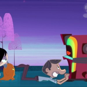 Una scena della serie d'animazione Matt & Manson