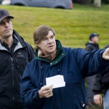 Il regista Gus Van Sant sul set di Milk