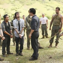 Jeremy Davies, Rebecca Mader e Nestor Carbonell in una scena dell'episodio Jughead di Lost