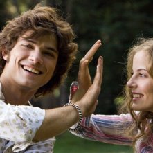 Emanuele Bosi e Maria P. Petruolo sul set del film Questo piccolo grande amore