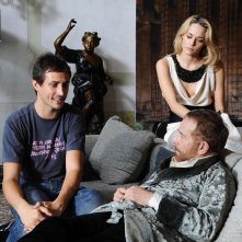 Il regista Volfango De Biasi, Laura Chiatti e Gabriele Lavia sul set del film Iago