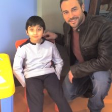 Leonardo Bertuccelli sul set di Donna Detective