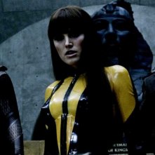 Patrick Wilson, Malin Akerman e Jackie Earle Haley in una scena del film Watchmen