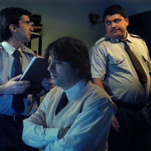Carlos Lissardy, Esteban Lago e Horacio Camandule  in una scena del film Gigante, in concorso a Berlino 2009