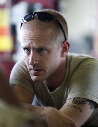 Ben Foster in una scena del film The Messenger