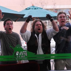 Chris Marquette, Dan Fogler e Sam Huntington in una scena del film Fanboys