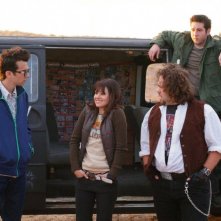 Jay Baruchel, Kristen Bell, Dan Fogler e Sam Huntington e in una scena del film Fanboys