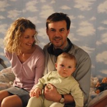 François Ozon sul set di Ricky insieme ad Alexandra Lamy