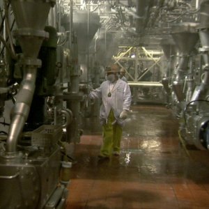 Una scena del film Food, Inc.