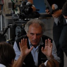 Il regista Marco Risi sul set del film Fortapàsc