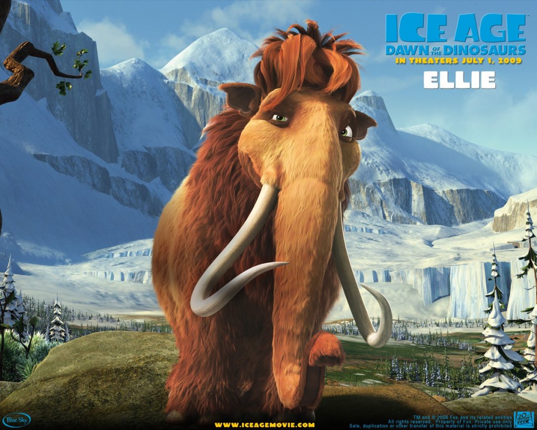 Un Wallpaper Del Film L Era Glaciale 3 L Alba Dei Dinosauri Ellie 104381
