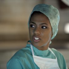 Freema Agyeman  durante una scena dell'episodio 'La mietitrice di anime' della serie tv Torchwood