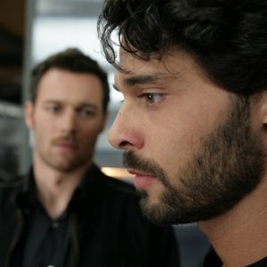 Luca Seta e Giorgio Marchesi in una scena dell'episodio Ossessione de Il bene e il male