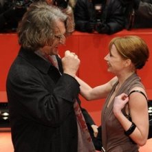 Berlinale 2009: Birgit Minichmayr con il regista Wim Wenders sul red carpet