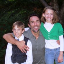 Sul set di Quattro padri single: Salvatore Santone e Francesco Quinn