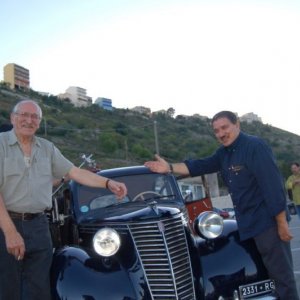 Djoko Rossich e il regista Beppe Cino sul set del film Quell'estate felice