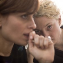 Claudia Pandolfi e Alba Rohrwacher sul set del film Due partite