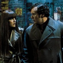 Malin Akerman e Patrick Wilson in un'immagine del film Watchmen