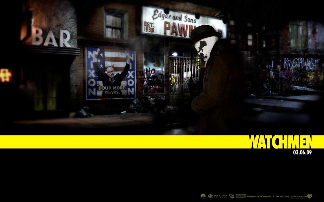 Un Wallpaper Del Film Watchmen Con Jackie Earle Haley Nei Panni Di Rorschach 106355