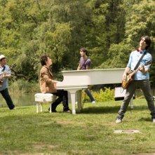 Kevin Jonas, John Taylor, Nick Jones, Greg 'Garbo' Garbowsky, Joe Jonas e Ryan Liestman in un'immagine del film-concerto Jonas Brothers: The 3D Concert Experience