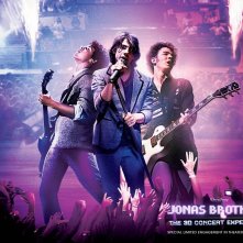 Un wallpaper del film-concerto Jonas Brothers: The 3D Concert Experience