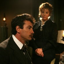 Alessio Boni e Stefania Sandrelli in una scena della fiction Puccini
