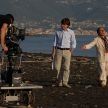 Libero De Rienzo ed Ernesto Mahieux sul set del film Fortapàsc