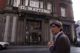 Libero De Rienzo interpreta il giornalista Giancarlo Siani nel film Fortapàsc