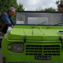 Marco Risi e Libero De Rienzo sul set del film Fortapàsc